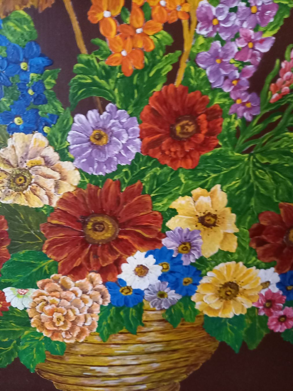 Poster & Bilder: Blumenbild Malerei Herbst Deko Vintage – Gebraucht aus Galgenen von Allerlei8854 1