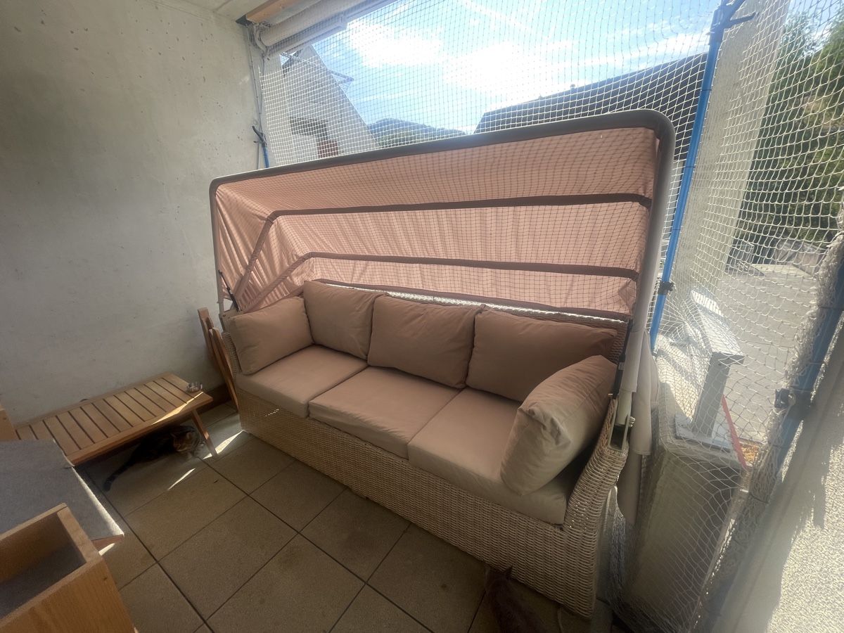 Divani: Gartensofa Rattansofa mit Kissen  – Usato da Reigoldswil venduto da Boten 1