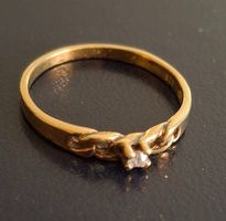 Ring Silber 925, vergoldet, Gr. 64