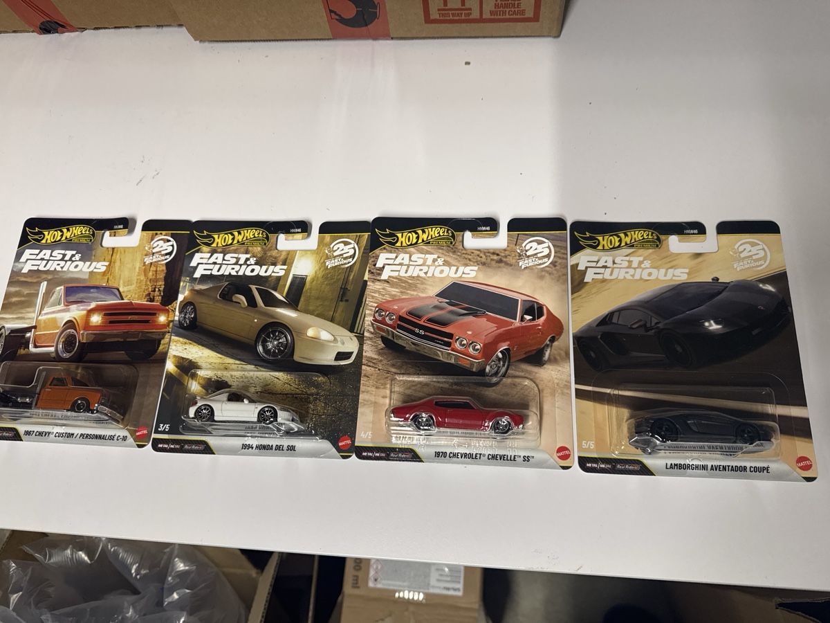 Hot Wheels Modellini d'auto: Hot Wheels 4er Set Fast & Furious – Nuovo e nell'imballaggio originale da Emmen venduto da ChristianO8