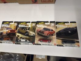 Hot Wheels 4er Set Fast & Furious