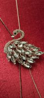 Kette Schwan Glitzersteinchen ca. 80 lang