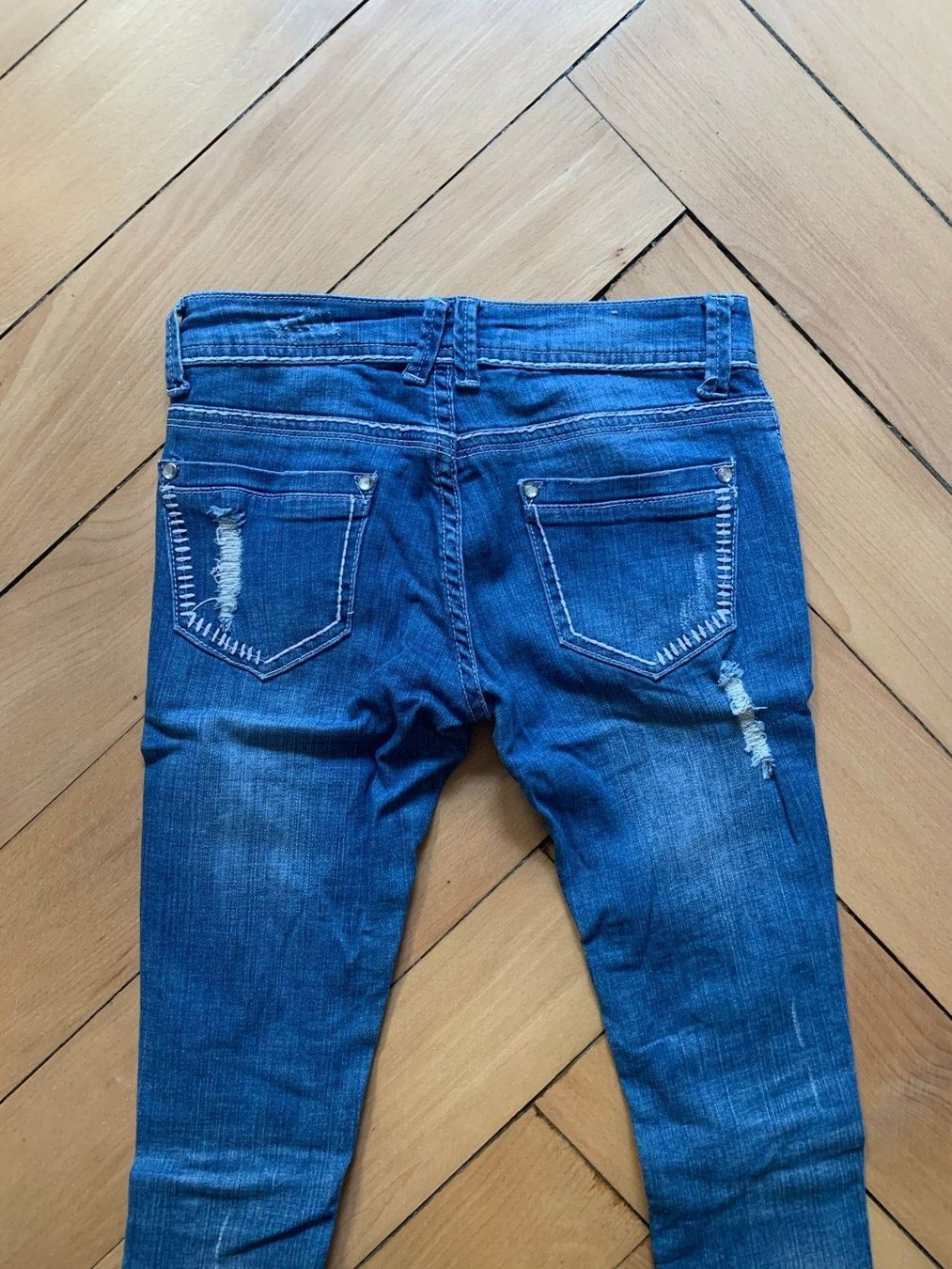 Jeans: MONICA'S - Destroyed Jeans blau XS – Gebraucht aus Zürich von Diazaio 2
