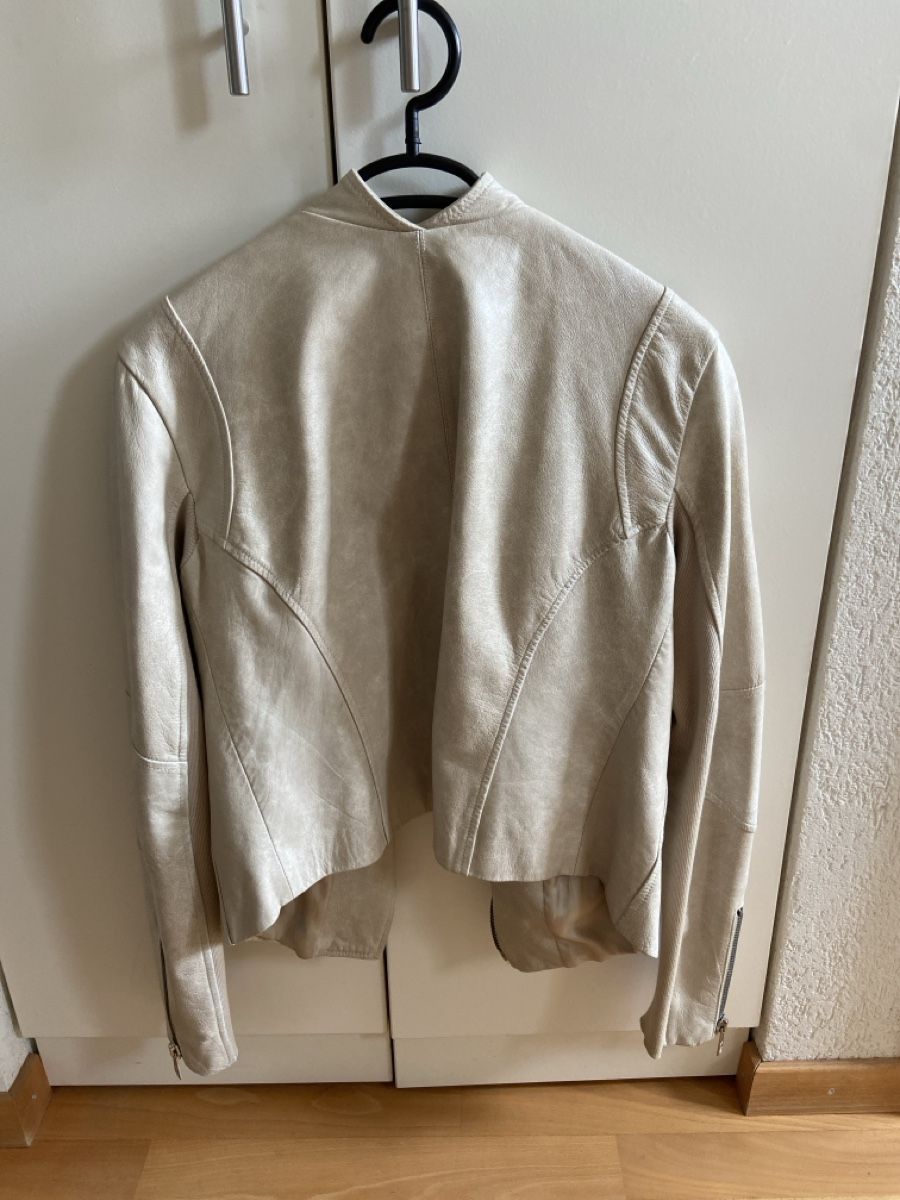 Twinset Jacken: Lederjacke TWIN-SET Simona Barbieri beige Grösse L – Gebraucht aus Schmitten FR von nkr_pn9b 1