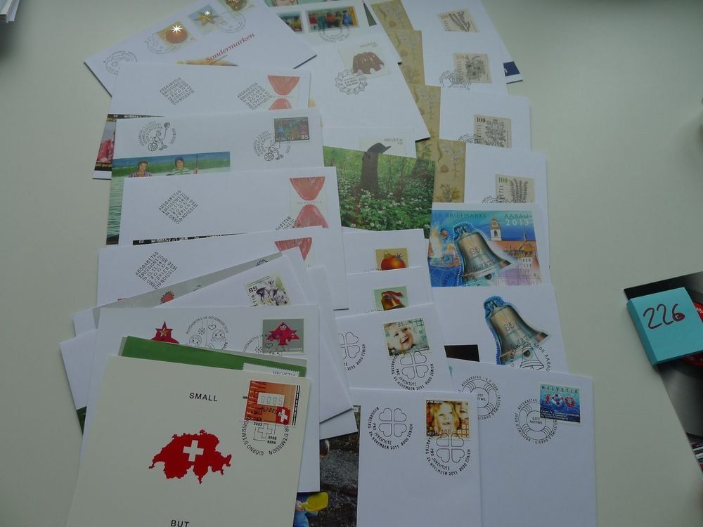 Alle Briefmarken: kleiner Posten mit selbst erstellten Karten + Briefe + FDC – Gebraucht aus Dagmersellen von q1w2e3r4 2