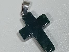 echt jaspis,,kreuz anhänger