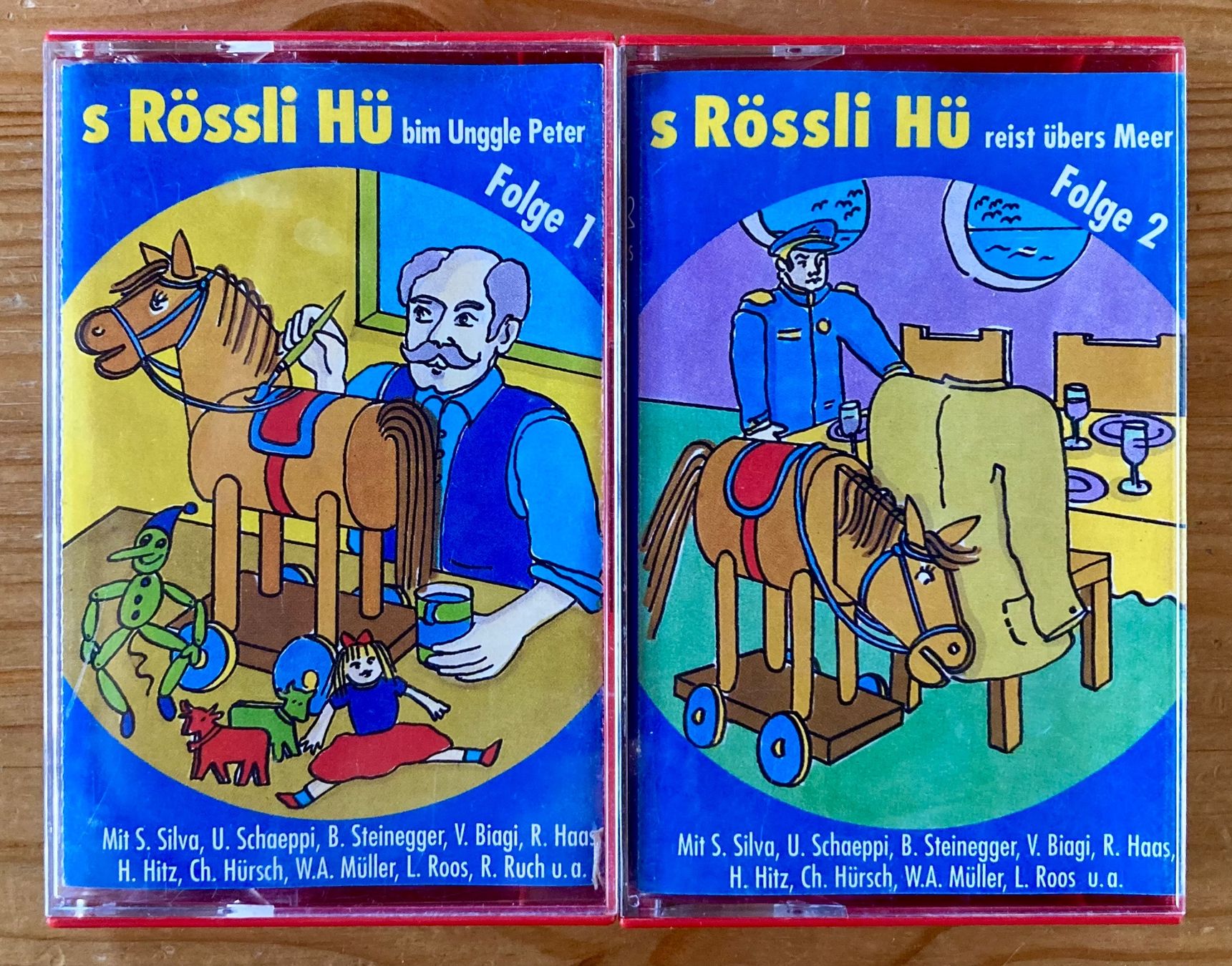 Kompaktkassetten: 2x Rössli Hü (Dialekt, Projectos, 1978) – Gebraucht aus Zürich von Djmotionch