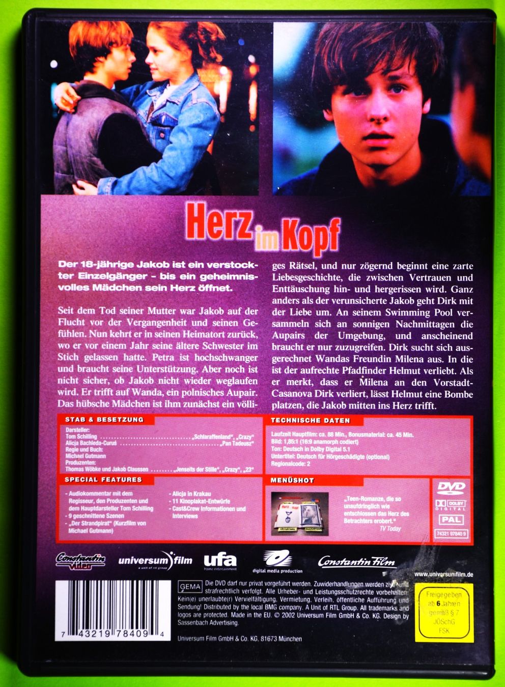 Alle DVDs: HERZ IM KOPF / EIN VERSTOCKTER EINZELGÄNGER – Neu (gemäss Beschreibung) aus Luzern von piro12 1