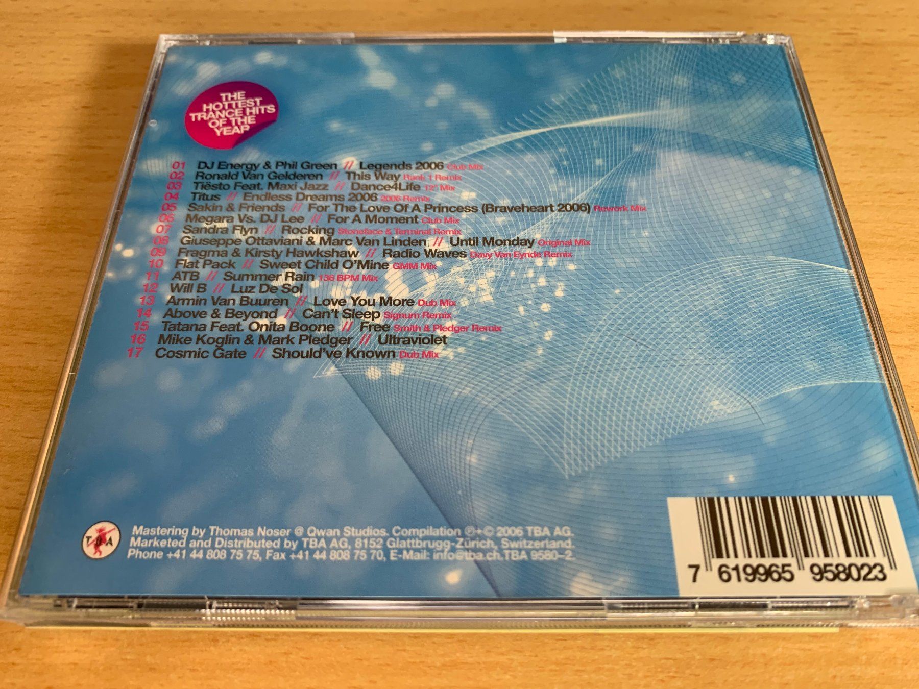 CD: Various – Trance 2006 The Hit-Mix – Usato da Rikon im Tösstal venduto da Alpenmutz 1