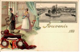 Souvenir Karte Genève - Cacao Suchard