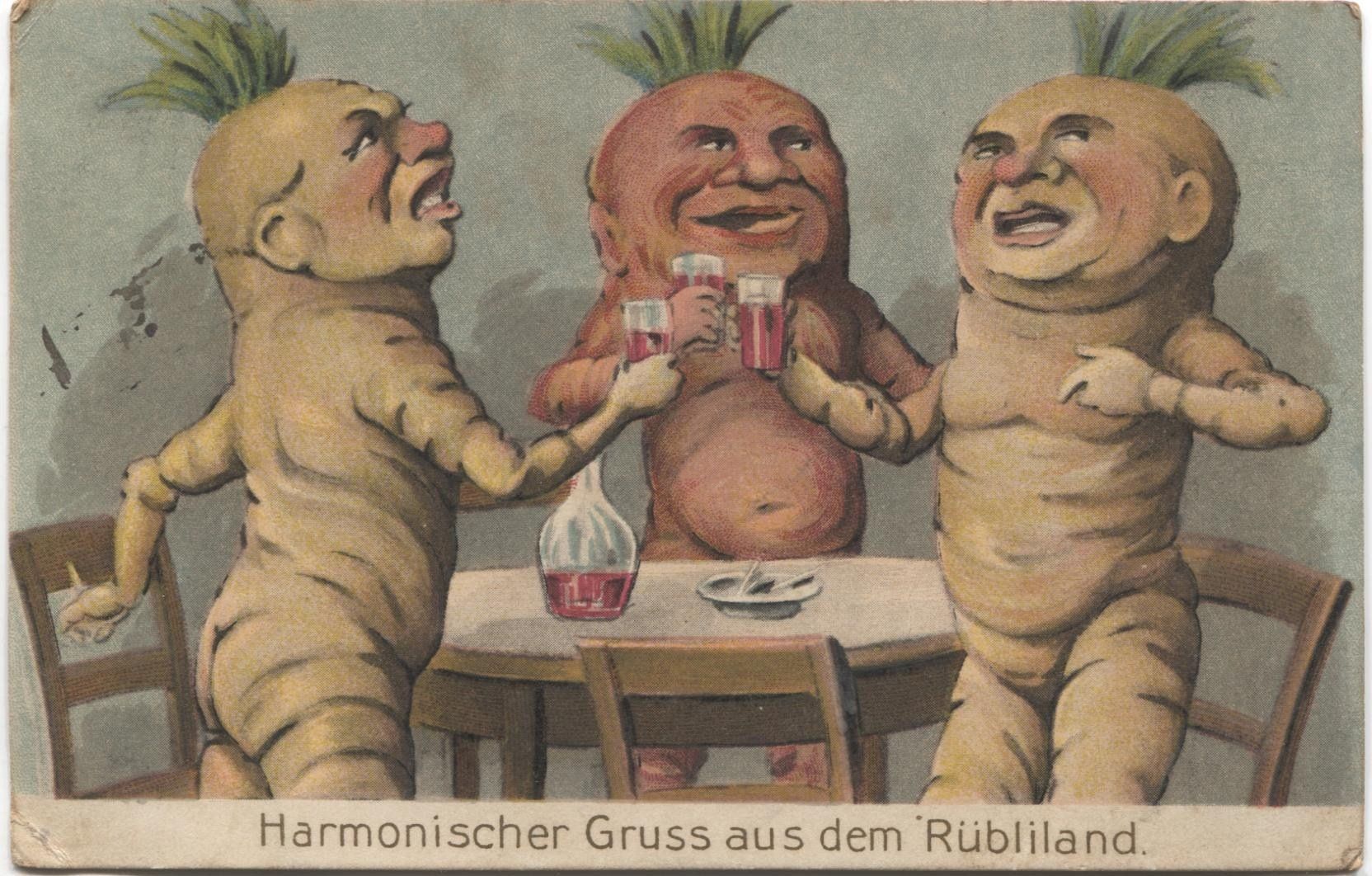 Cartoline postali: AARGAUER RUEBLIKARTE 1913 Harmonischer Gruss – Usato da Rothrist venduto da Clanx