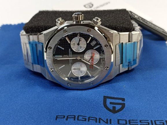 Pagani Design Uhren: Pagani Design Herren Uhr Chronograph Originalverpackt – Neu und originalverpackt aus Suhr von ChronixChronometer 5