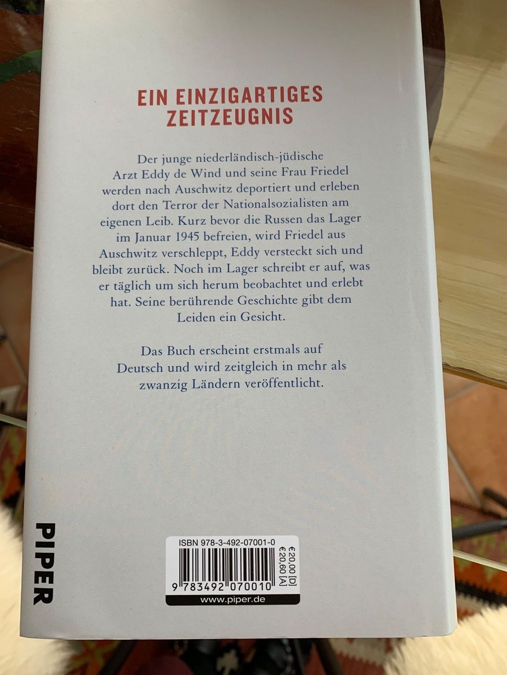 Libri: Ich blieb in Auschwitz / Eddy De Wind – Nuovo e nell'imballaggio originale da Pazzallo venduto da 51chro74 1