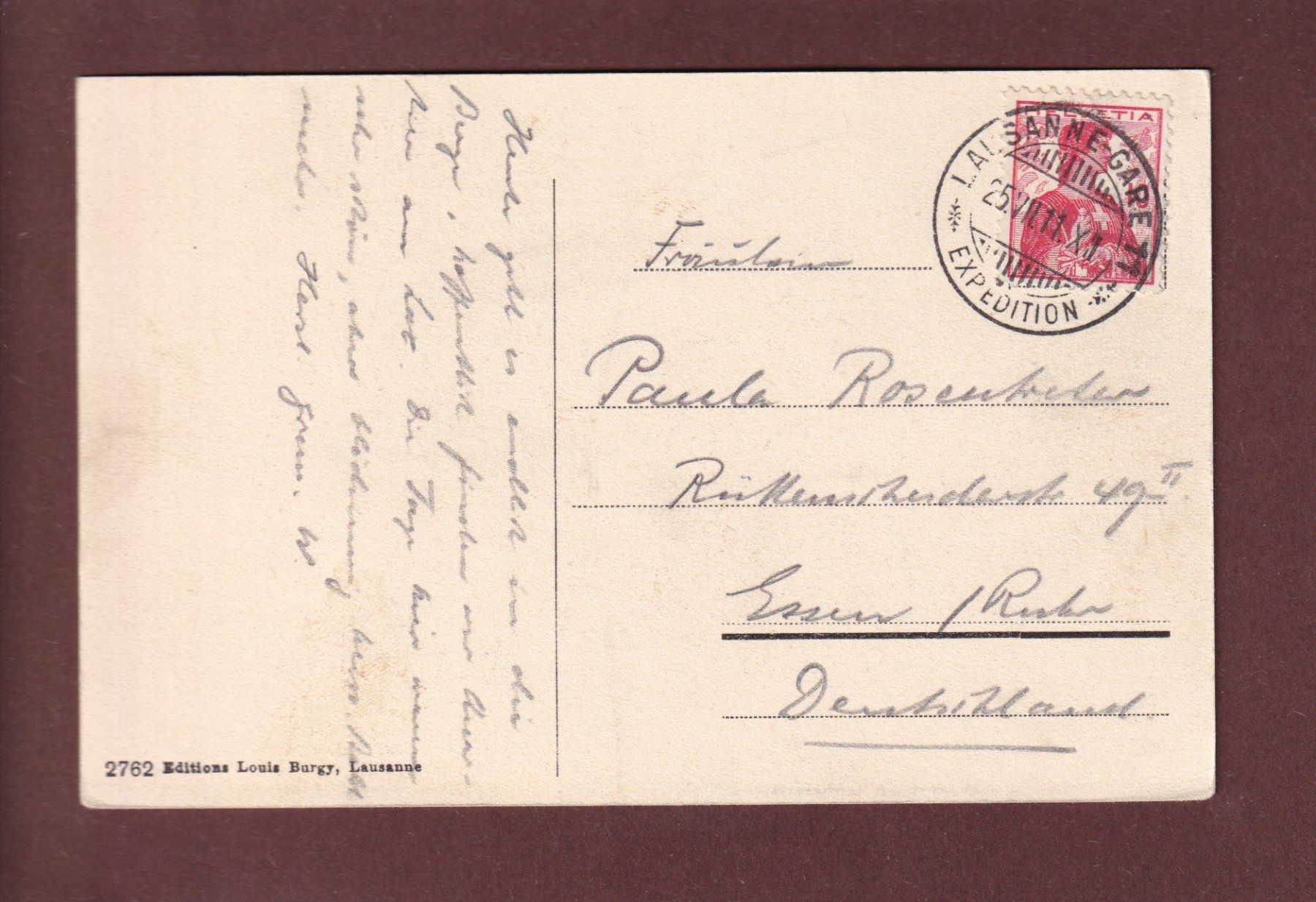 Cartoline postali: CHILLON et Dents du Midi - 1911 – Usato da Pully venduto da nicecards 1