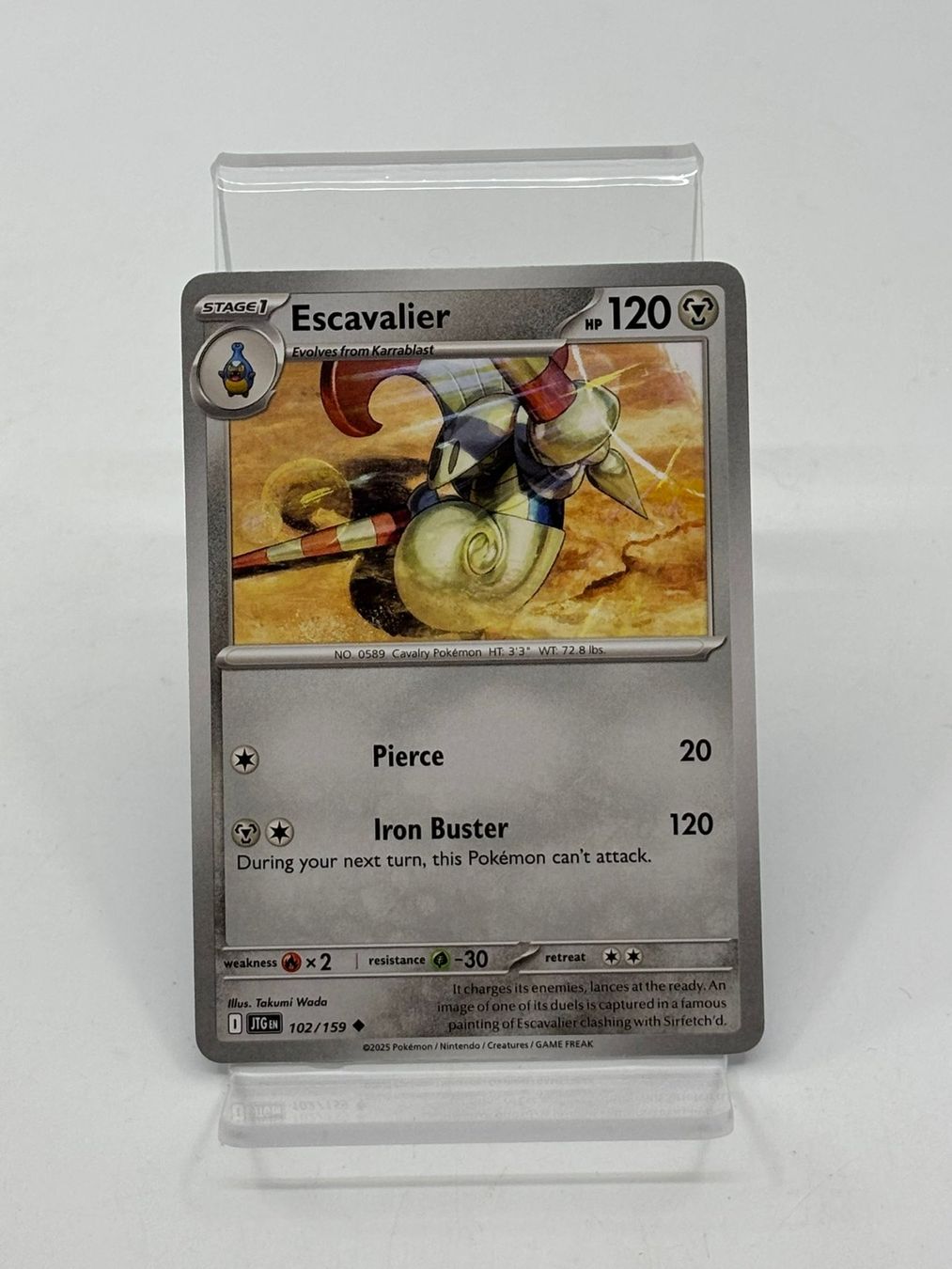 Pokémon Carte collezionabili: Pokemon Escavalier 102/159 – Usato da Herisau venduto da Pokemon2026
