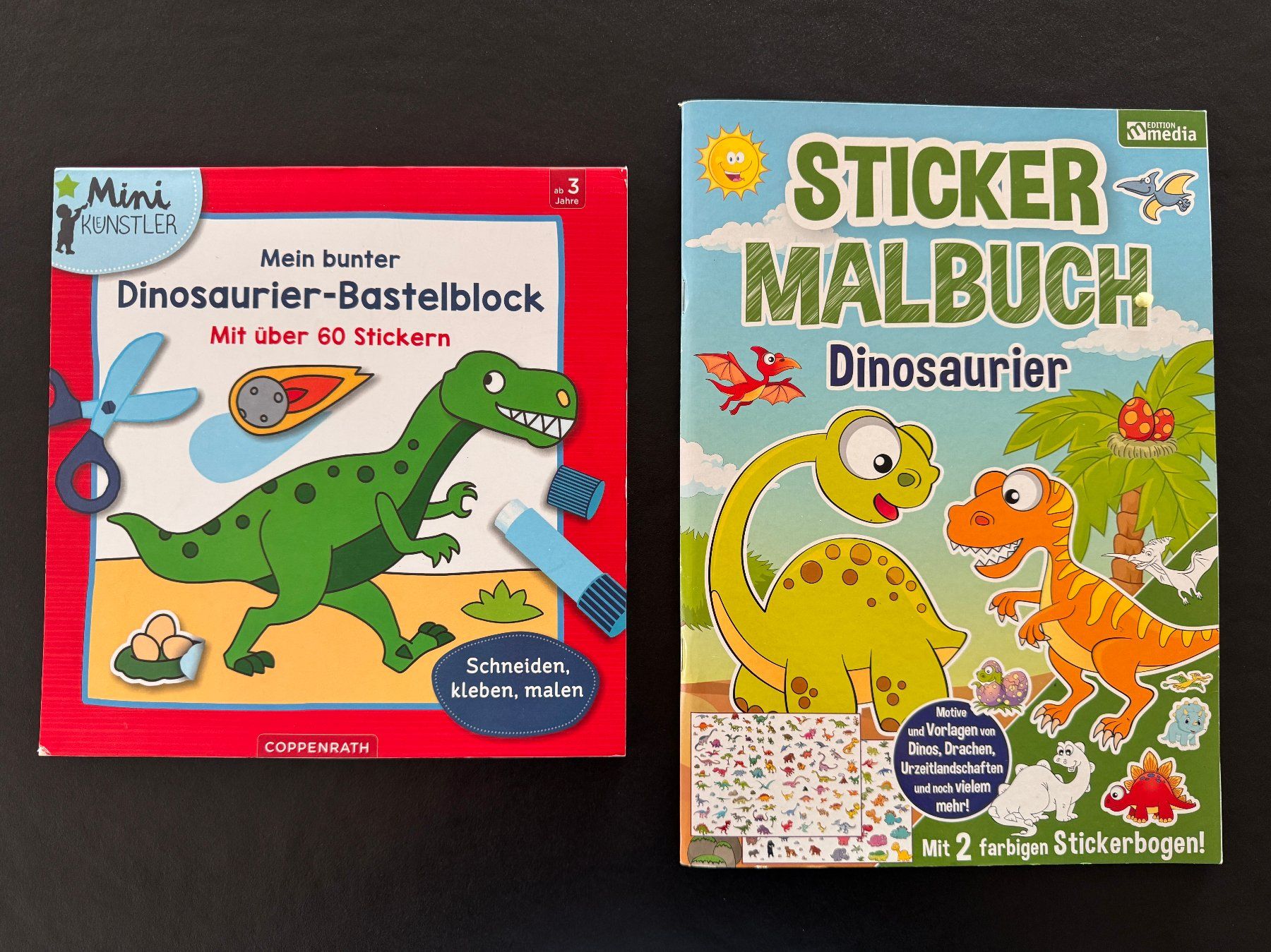 Livres: Neu** Dinosaurier Malbuch und Bastelblock Set – Neuf avec emballage d'origine à Zollikon par Krenapf