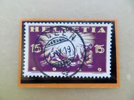 Biglen BE V: Vollstempel auf Friedensmarke 145 (19.IX.1919)