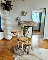 Kratzbaum / echte Birke und echt Leder
