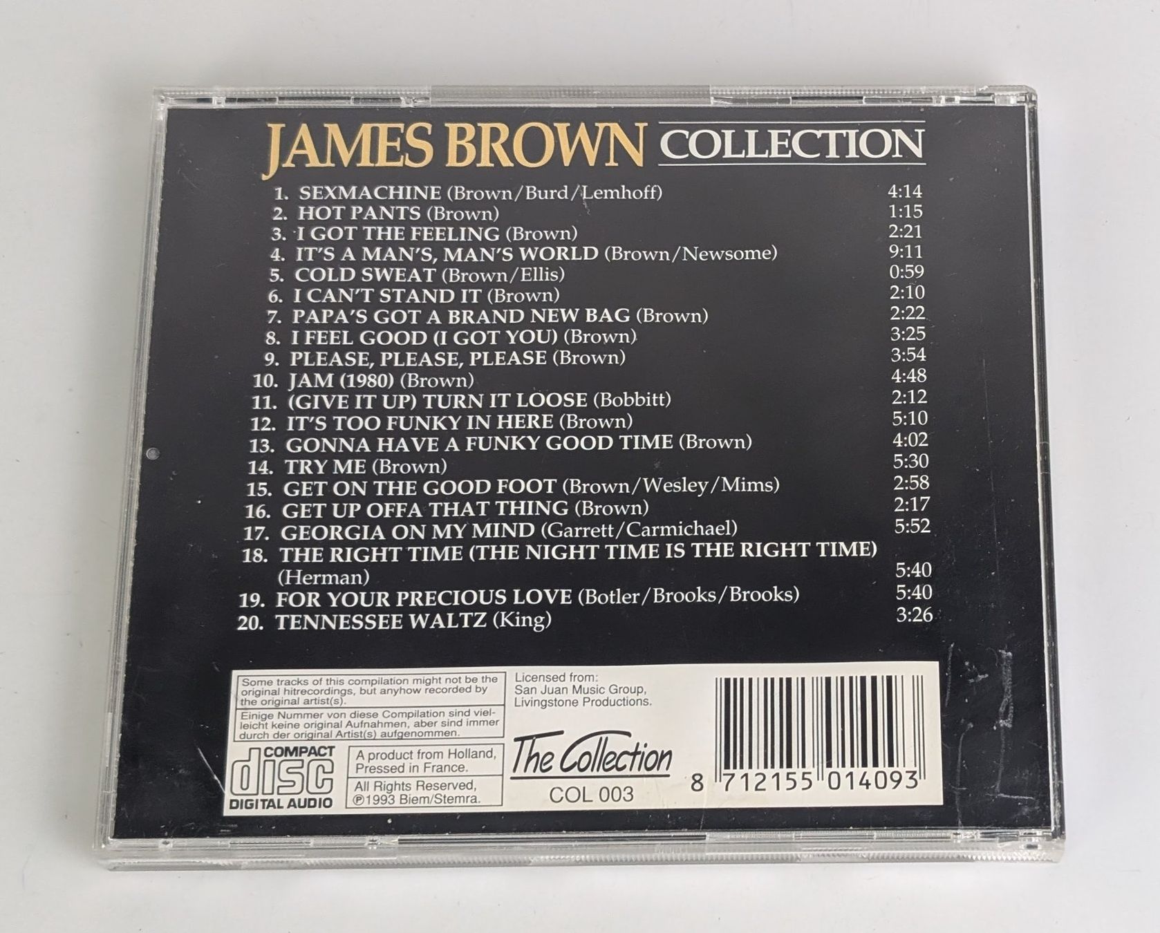 CD: James Brown Collection CD - Soul-Legende - Top – Usato da Zürich venduto da 1.Simon 1