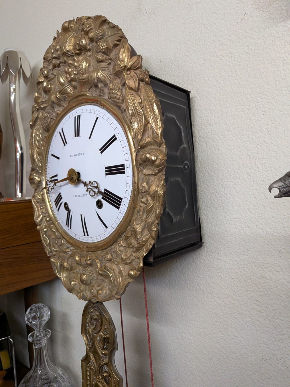 Orologi da terra & Orologi da parete: Antike Morez Comtoise Uhr Boissonnet à Serrieres Prunkpendel – Usato da Emmen venduto da Brockofsky 4