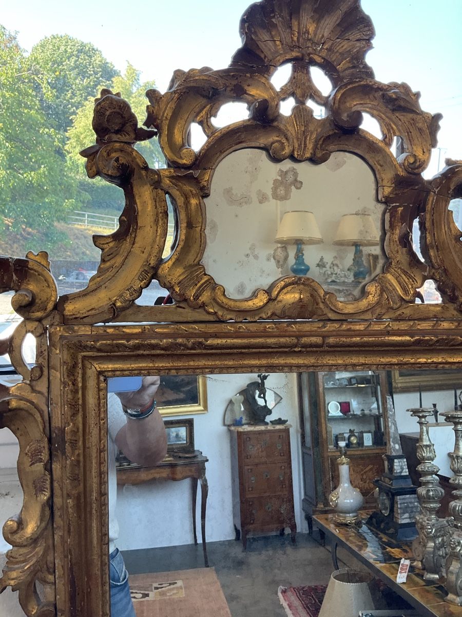 Spiegel: Antique miroirs bois sculpter doré 18emes siècles Baroque  – Gebraucht aus Estavayer-le-Lac von Bon-coin1 3