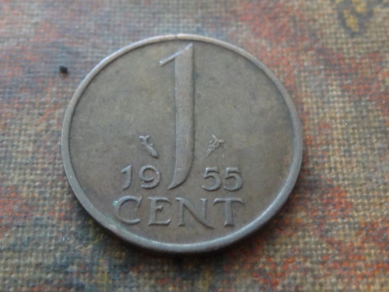 Alle Münzen: PAYS-BAS  Nederland  1  Cent  1955 – Gebraucht aus Romanel-sur-Lausanne von Swift13