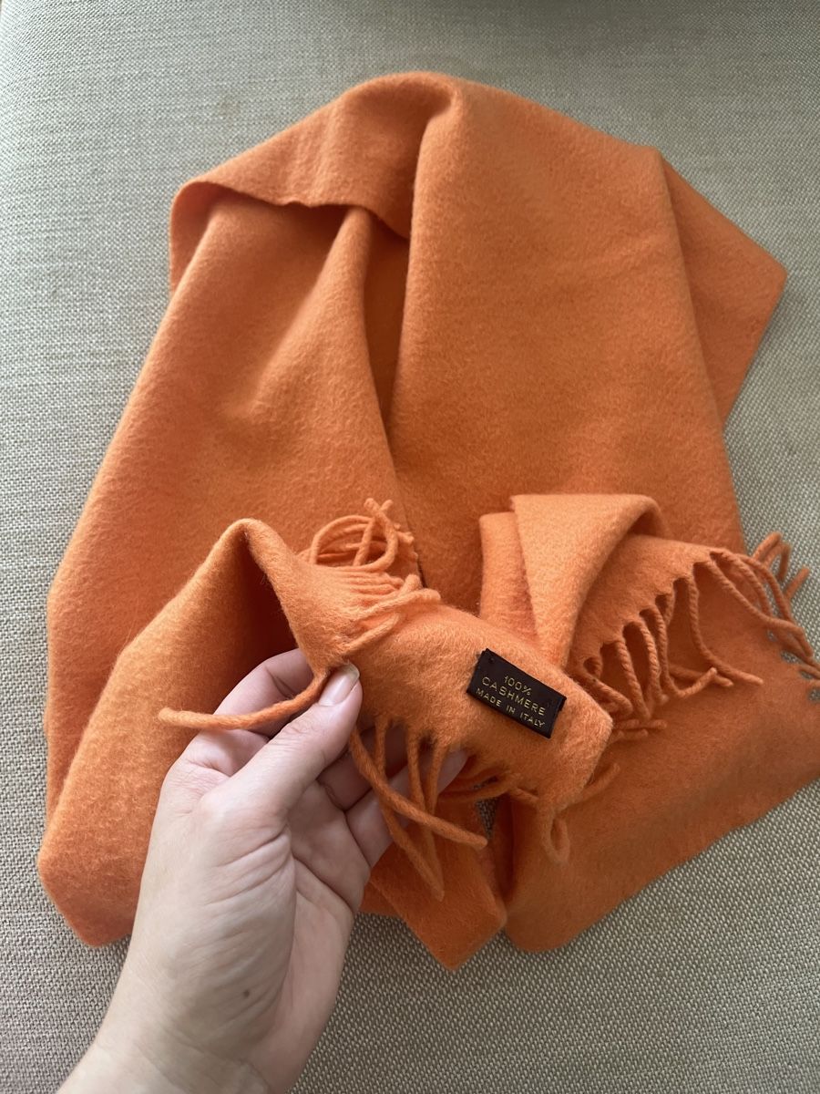 Loro Piana Foulards, Tücher & Schals: Loro Piana Schal orange – Neu (gemäss Beschreibung) aus Sarnen von HomeFashionArtDesign 1