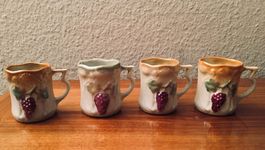 Schnaps Känchen Handarbeit 4 Stk. ca. 40er Jahre Rumänien