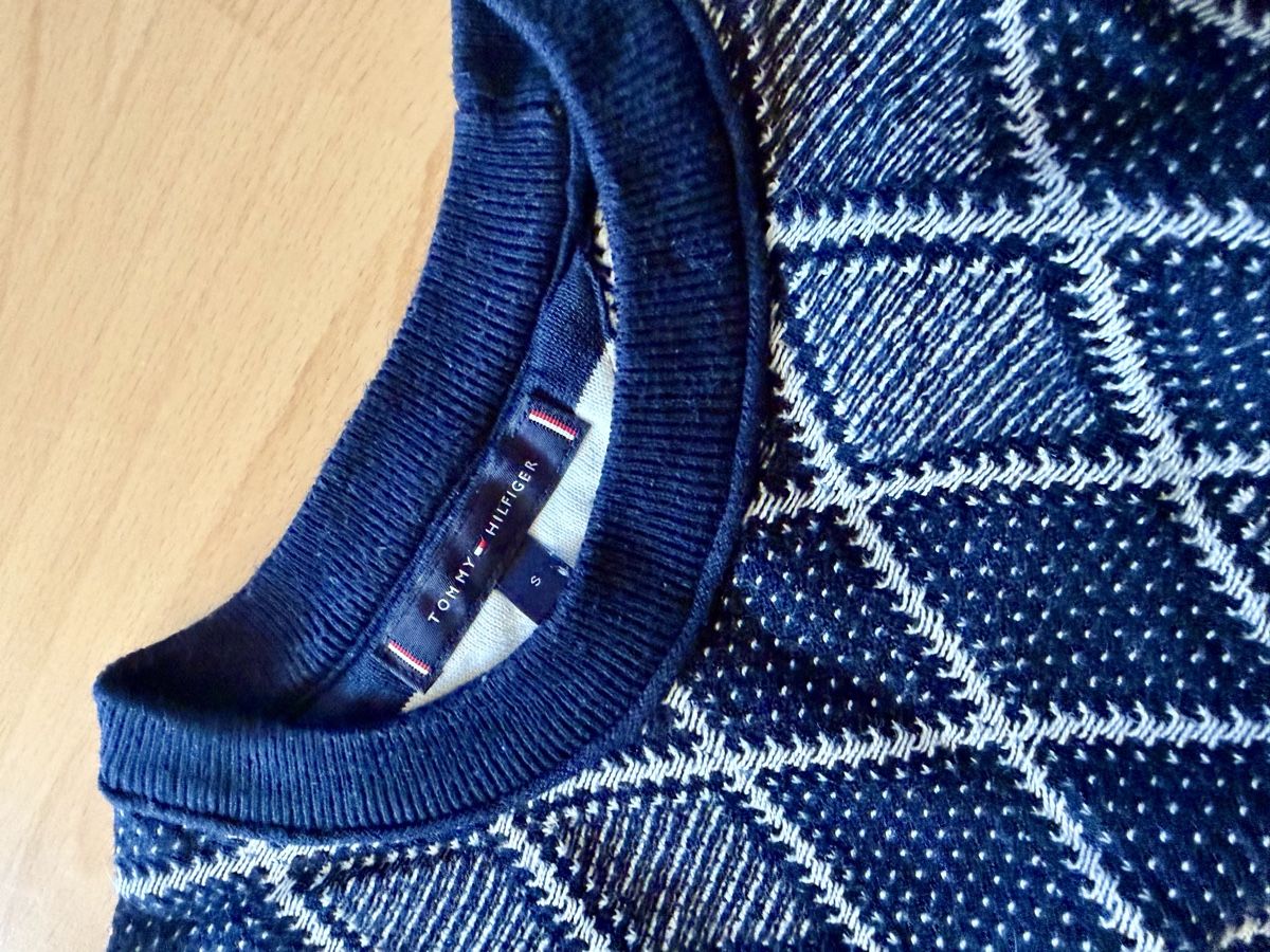 Tommy Hilfiger Maglioni & Felpe: 2 Pullover blau gemustert Strick gebraucht – Usato da Fribourg venduto da Fmia 4
