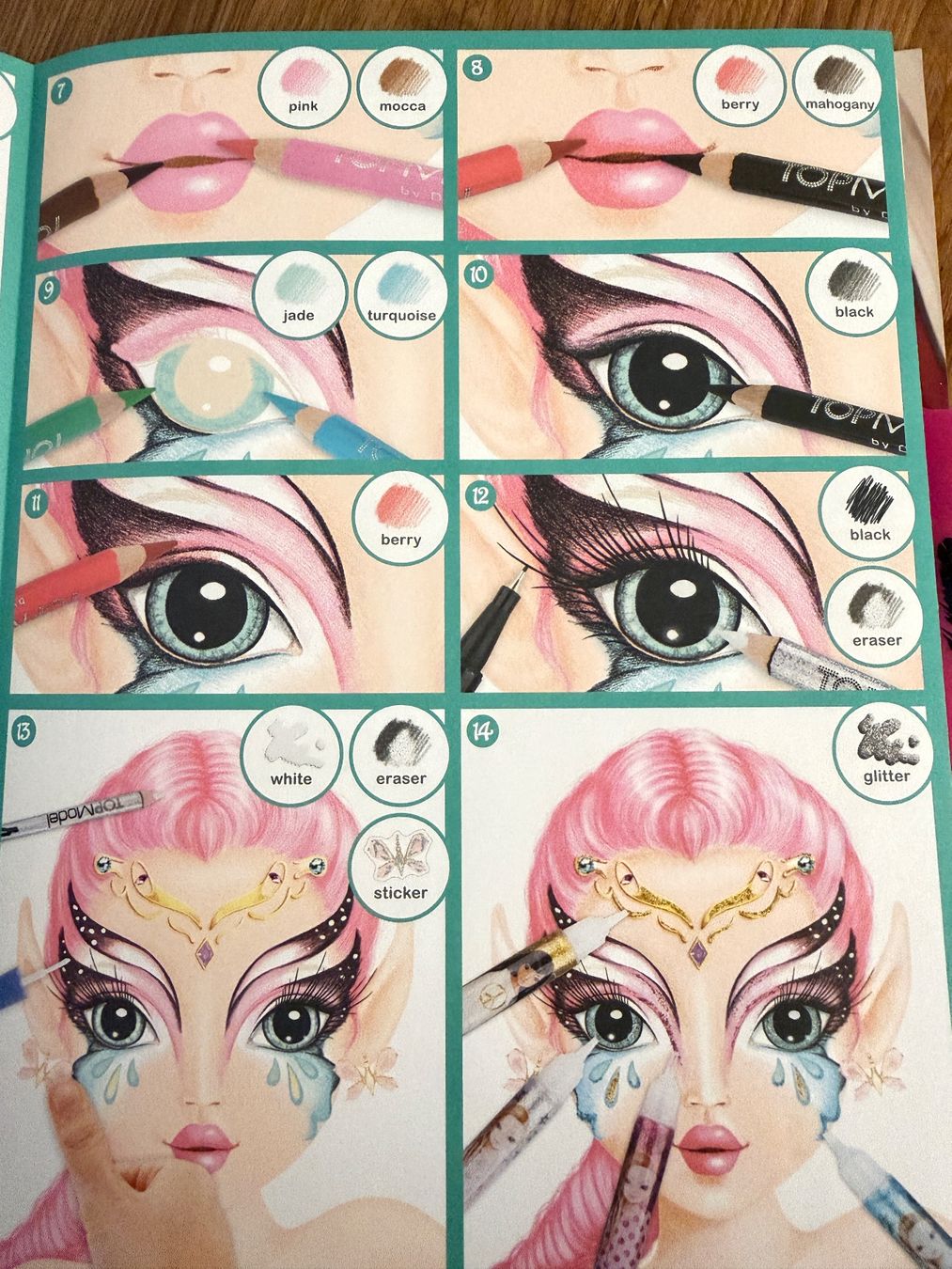 Libri: Malbuch Create your Fantasy Face, TOP Model – Nuovo (secondo la descrizione) da Teufen AR venduto da Maleaa 3