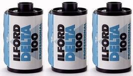 ILFORD Delta 100, 135-36 - 3er Pack *Akt