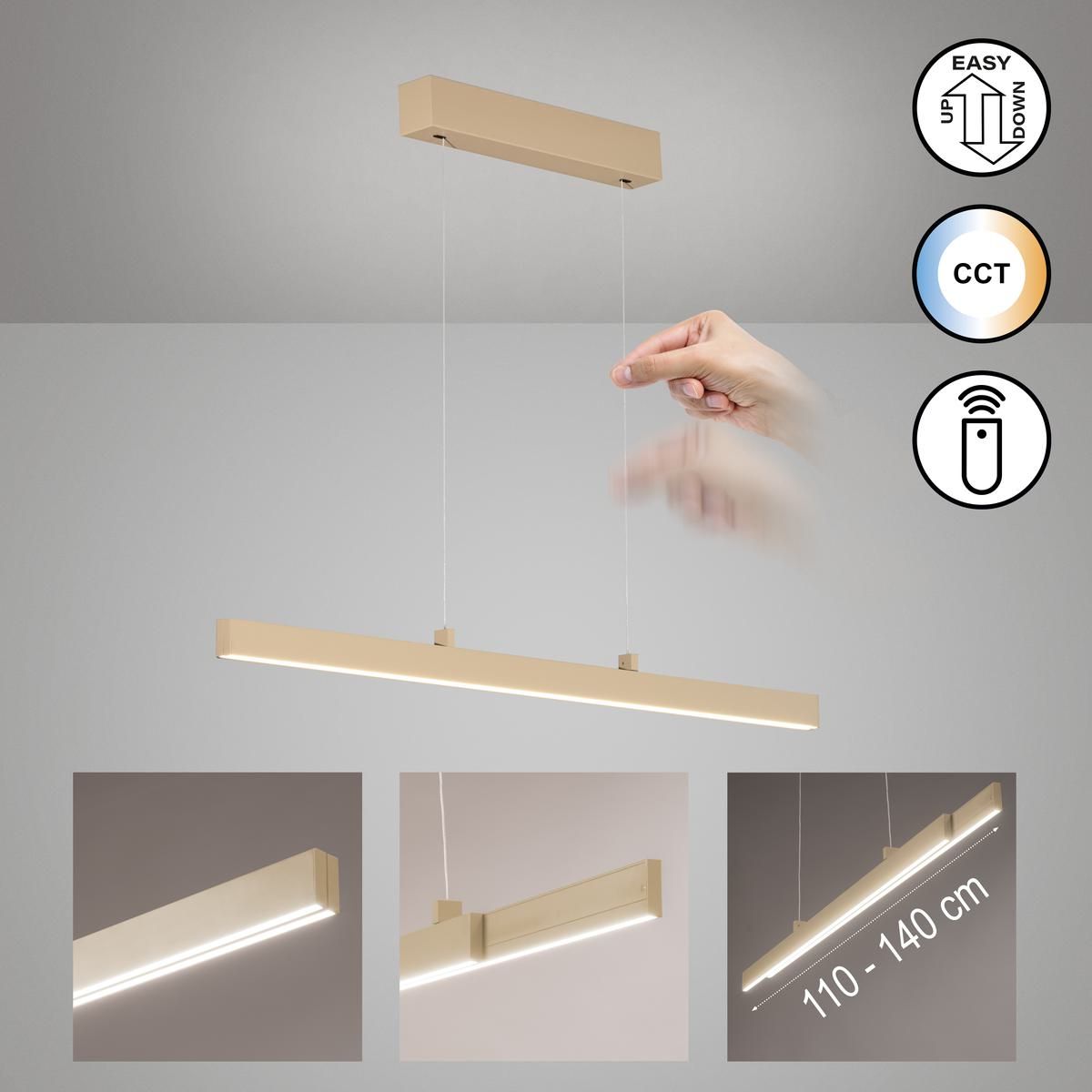 Lampadari & plafoniere: LED Pendelleuchte, Dimmer, 110 cm x 6 cm – Nuovo (secondo la descrizione) da Kreuzlingen venduto da Smart-Light