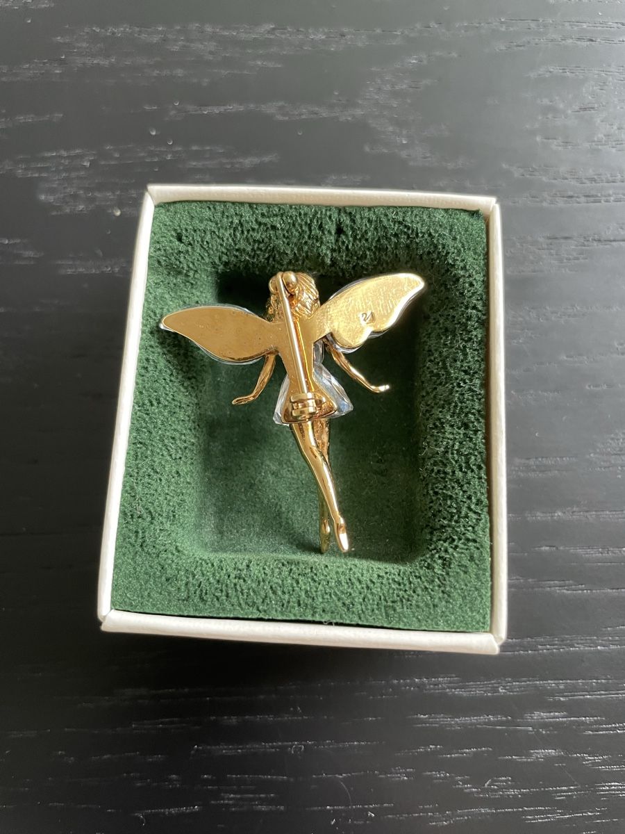Swarovski Statuette: Swarovski gute Fee / Engel Anstecknadel  – Nuovo (secondo la descrizione) da Sissach venduto da Gaemma 1