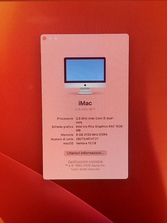 PCs: imac 21.5 da 1Terabit 2017 – Gebraucht aus Lavorgo von gio_gh2t 1