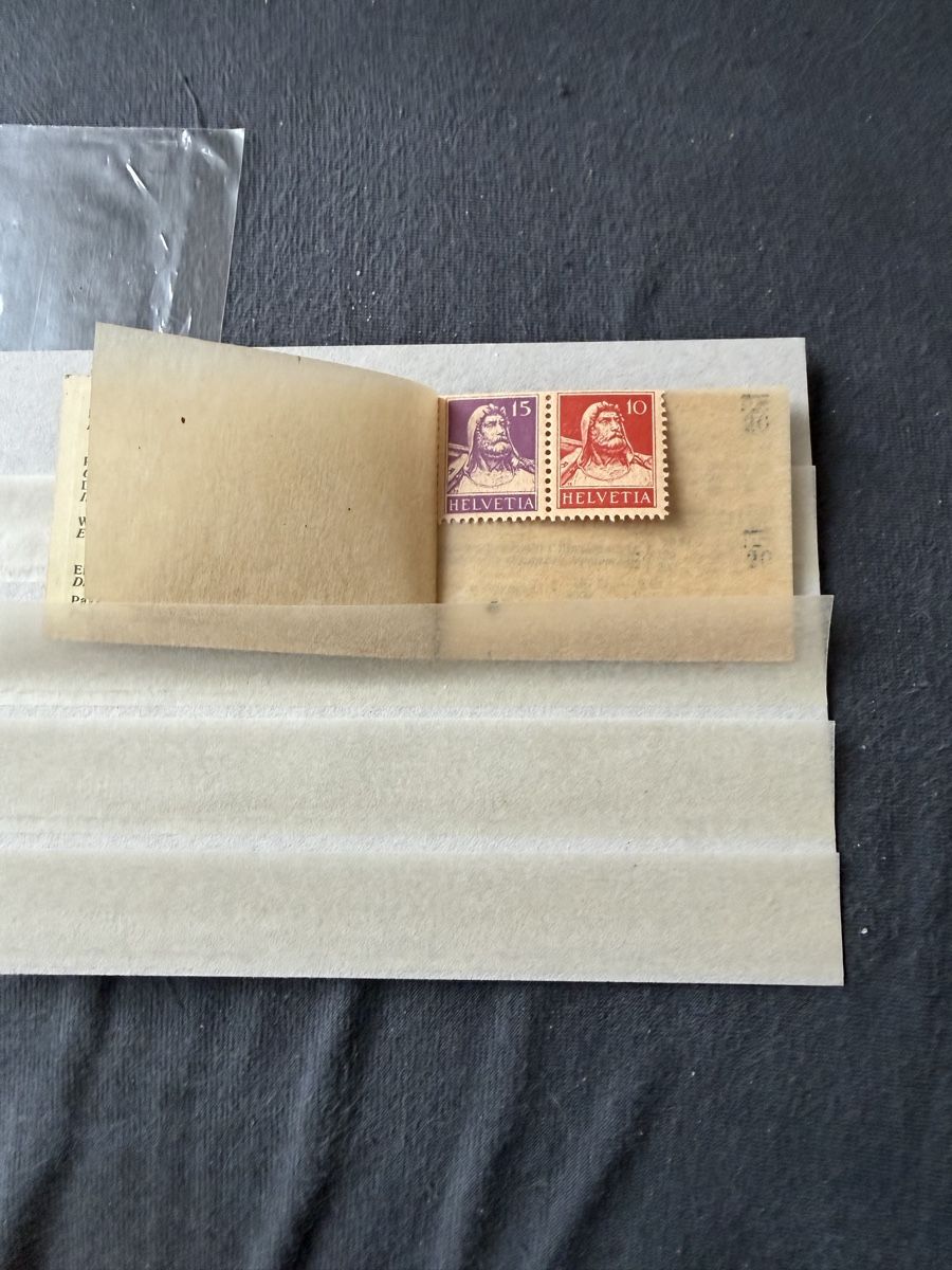 Alle Briefmarken: Altes Schweizer Markenheftchen mit 2 Wilhelm Tell Postfrisch – Neu (gemäss Beschreibung) aus Murgenthal von Tina_4055 2