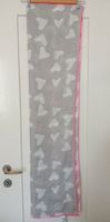 Accessorize Schal Grau mit Herz-Print & Pinkem Rand