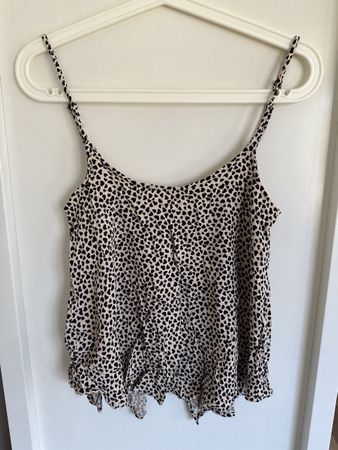 Zara Top mit Herzen Grösse S