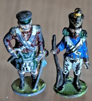 2x Zinn Soldaten angemalt (60er-70er)