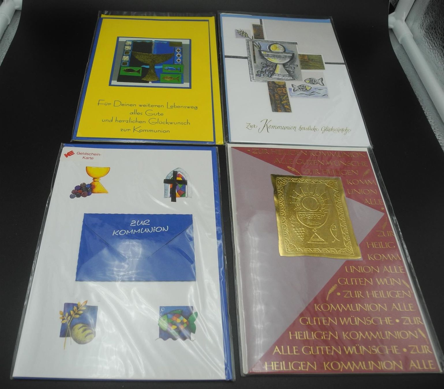 Cartoline: 4 Kommunionkarten, Nr. 308 – Nuovo e nell'imballaggio originale da Kottwil venduto da Crazyrolf