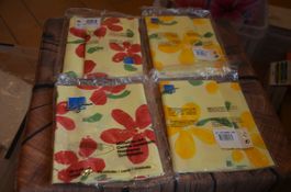 4 STUCK NAPPE - TISCHDECKE NEU - CM 80X80