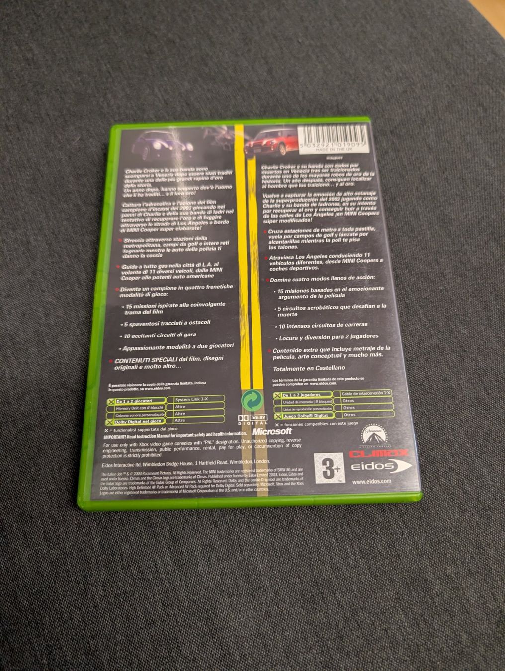 Giochi: The italian job Microsoft Xbox – Usato da Giubiasco venduto da Ticinerd 1