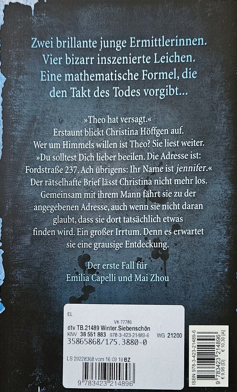 Bücher: Judith Winter - Sieben Schön - 1. Fall Capelli & Zhou – Gebraucht aus Hinwil von brucha01 1