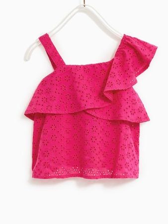 ZARA Girls 🩷  herziges crochet top asym.  🩷  Grösse 122