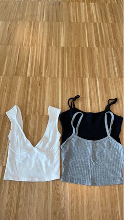 Sommer Must-haves: 3 Tanktops im Set, Grösse XS