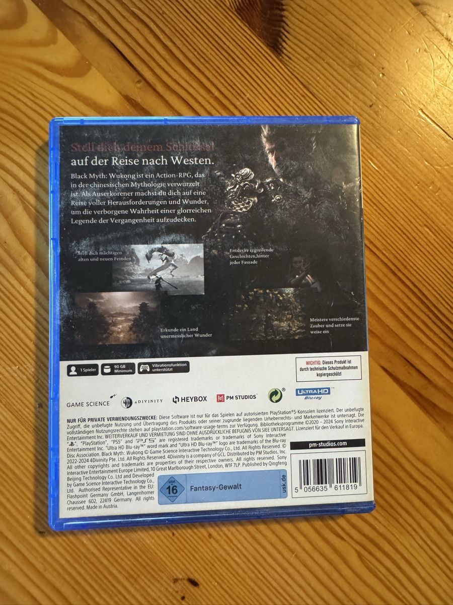 Sony Spiele: Black Myth Wukong, PS5 – Gebraucht aus Schwerzenbach von nik_bcj2 1