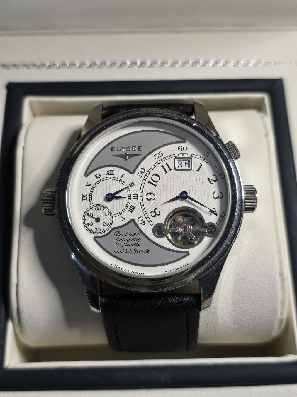 Orologi: Montre Elysee Dual Time Automatique – Usato da Les Acacias venduto da watinjo