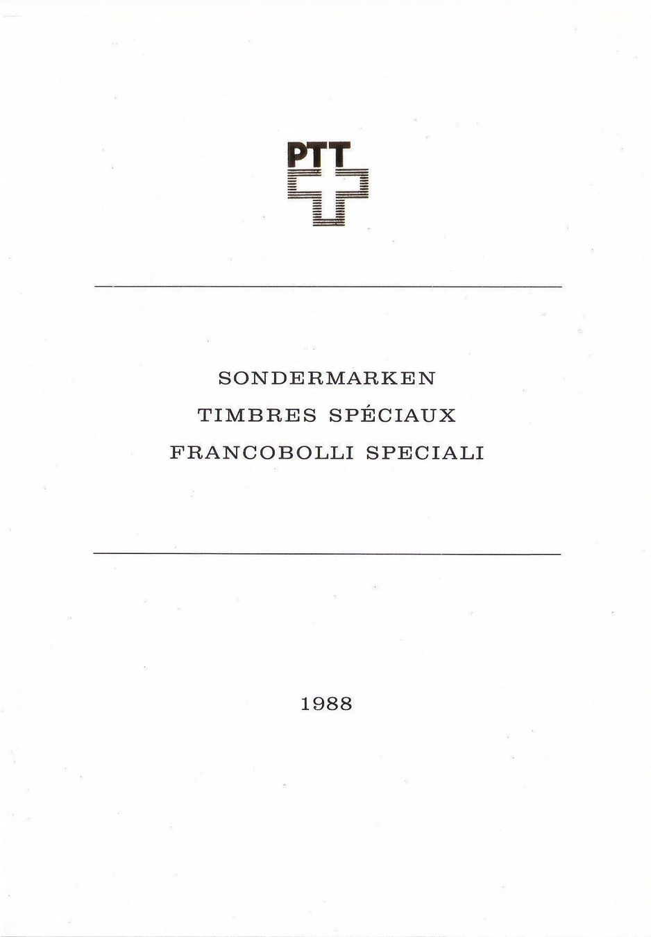 Tutti i francobolli: CH, folder PTT emissione comune CH/FR 1988 – Nuovo (secondo la descrizione) da Castione venduto da Rx-stamps 1