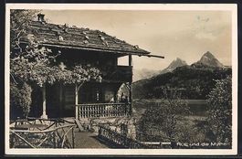 Rütli, Blick vom Gasthaus zu den Mythen