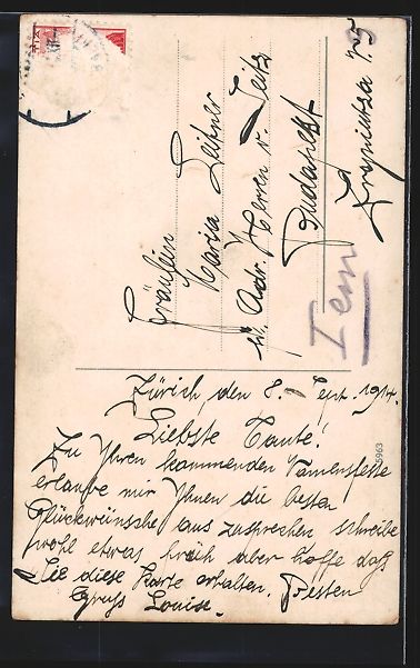 Cartes postales: Zürich, Grossmünster mit Zigarrengesch – D'occasion à Berlin par bartko-reher 1