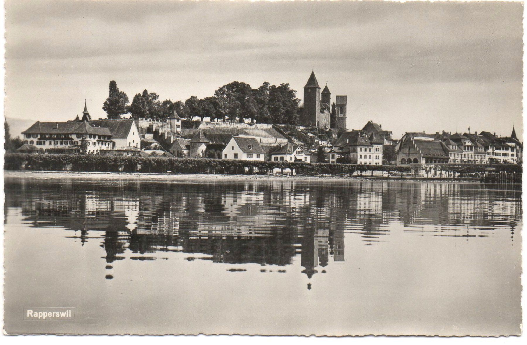 Cartoline postali: RAPPERSWIL vom See aus – Usato da Jona venduto da philajona